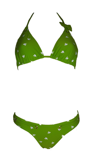 green triangular bikini top,swimsuit triangle bra,triángulo bikini brasileño ,brazilian bikini style