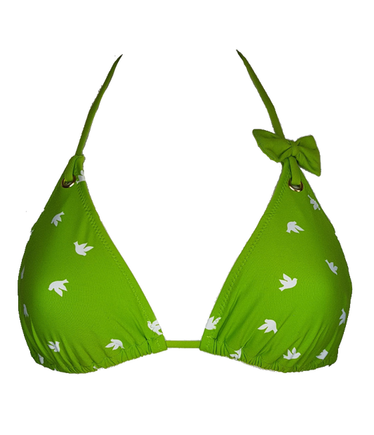 green triangular bikini top,swimsuit triangle bra,triángulo bikini brasileño ,brazilian bikini style