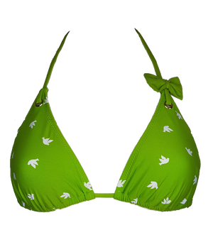 green triangular bikini top,swimsuit triangle bra,triángulo bikini brasileño ,brazilian bikini style