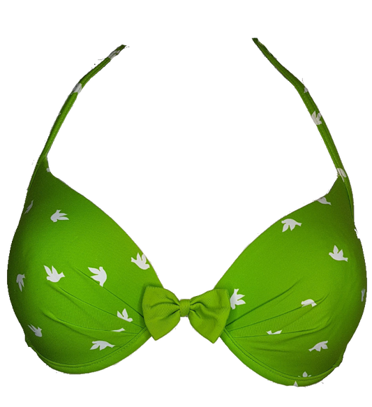  push-up bikini, fully padded bra, maillot de bain rembourre,bañador acolchado,push-up sexy green bra