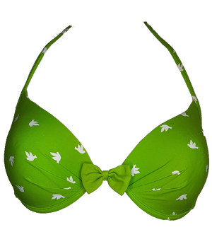  push-up bikini, fully padded bra, maillot de bain rembourre,bañador acolchado,push-up sexy green bra