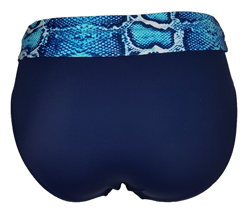 Back view of high waist bikini bottom,foldable belt,swimsuit high waisted,culotte maillot bikini haute,bragas de bikini alto