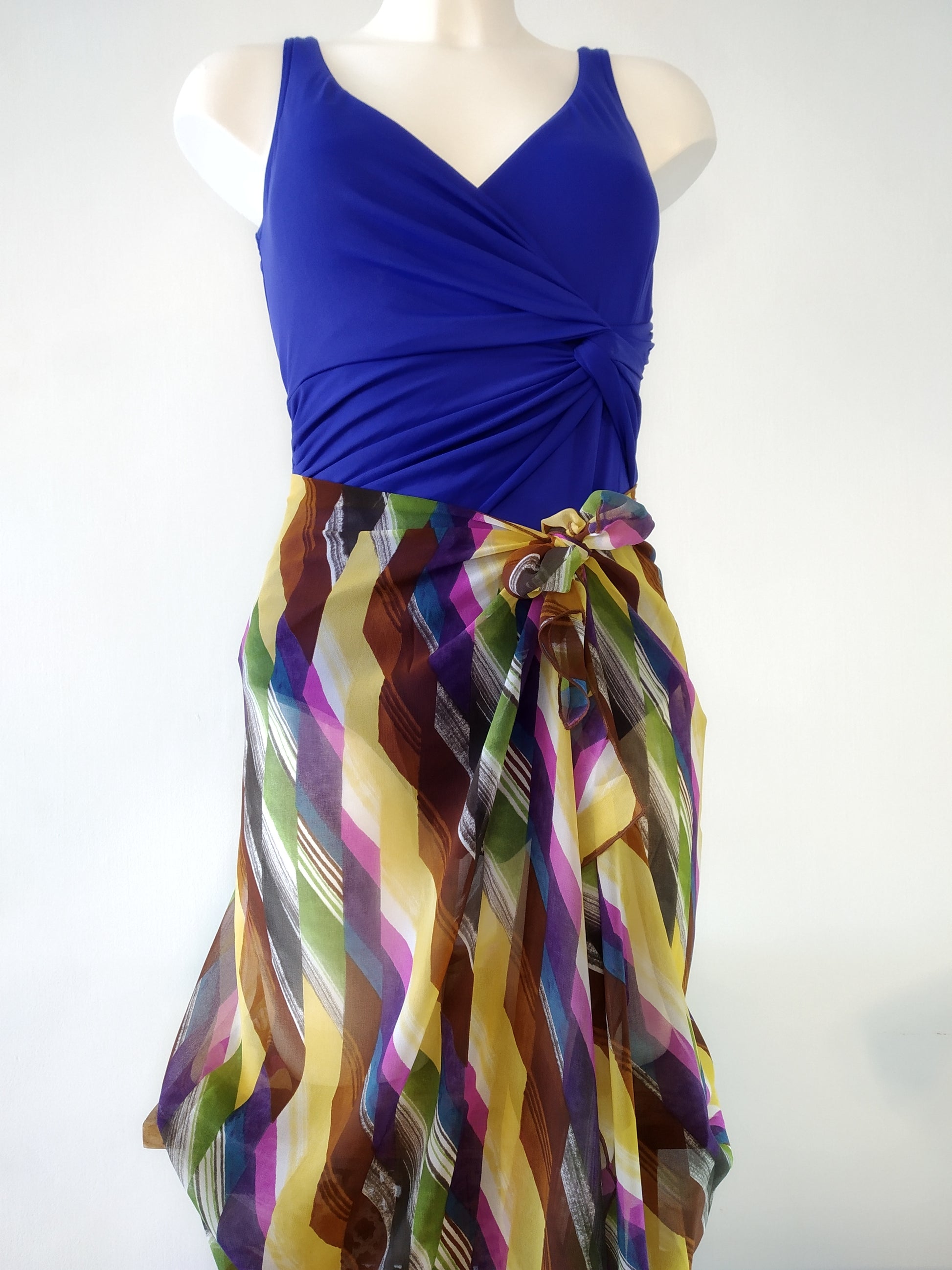 pareo skirt, multicolor pareo tie side, pareo chiffon, gideon oberzon,beach pareo sarong,wrap