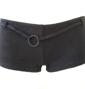 Low cut shorty bottom , black  bikini short bottom. bikinn.com