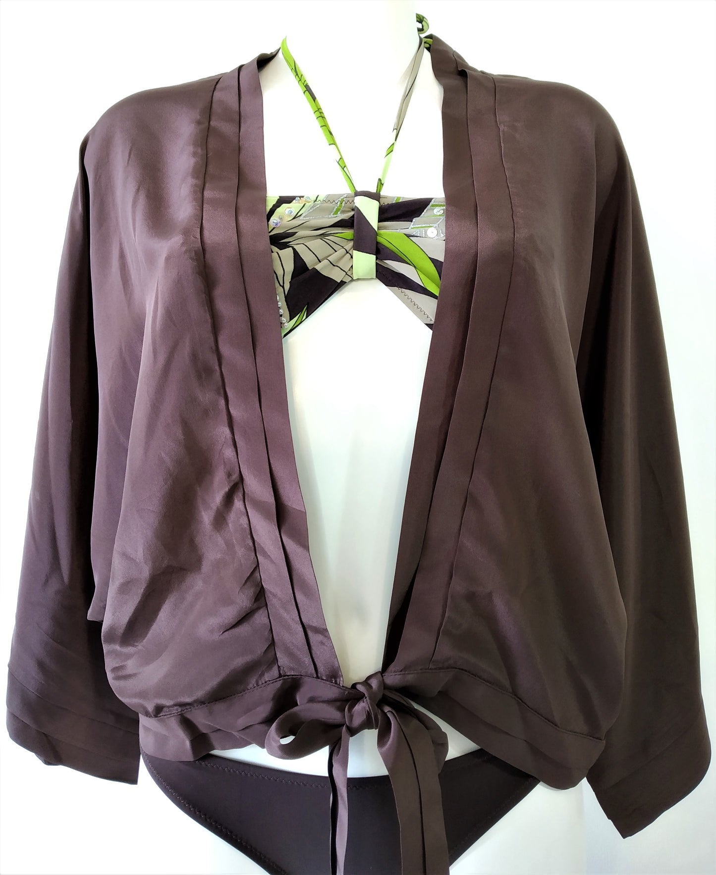 Silk chocolate bolero