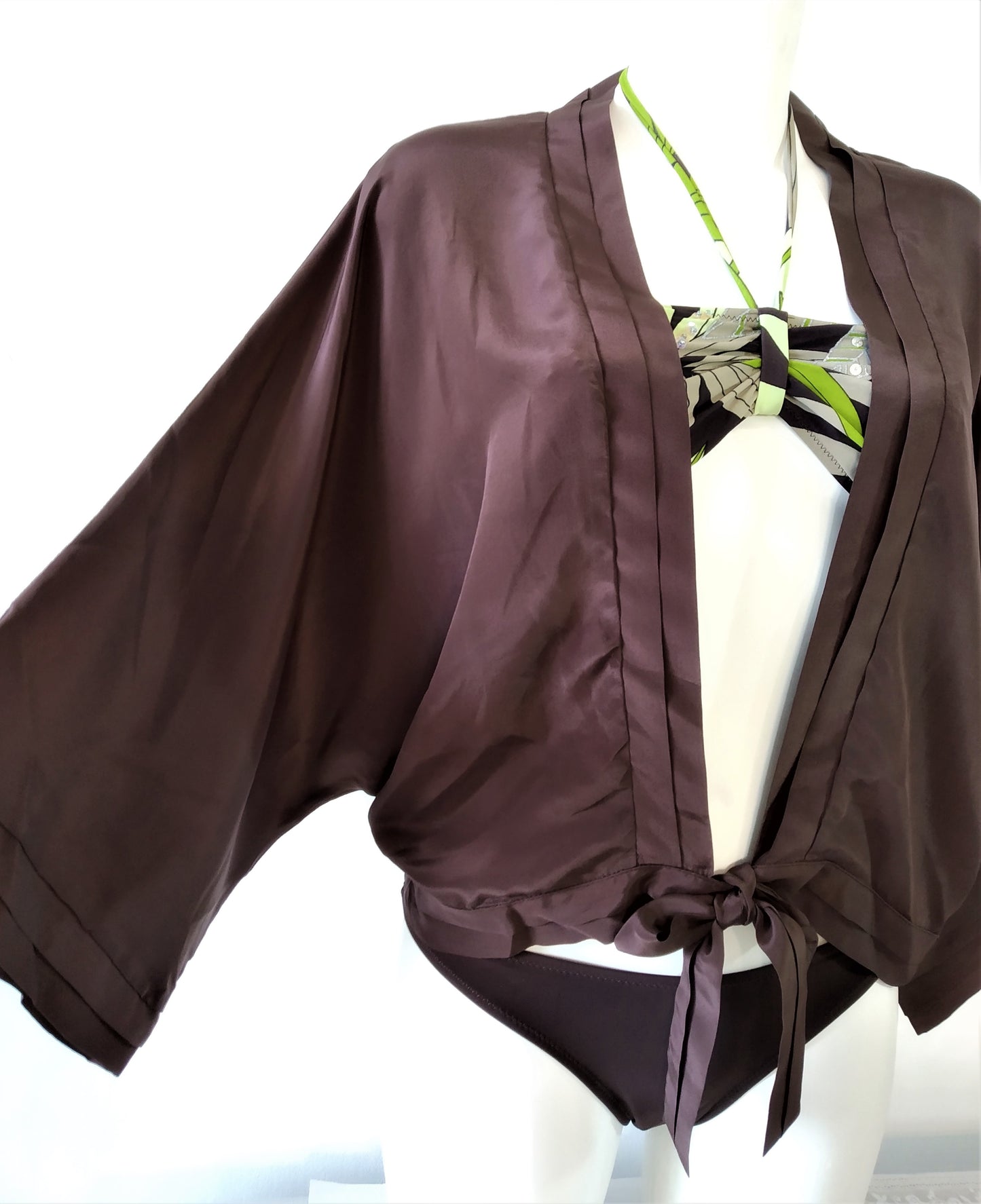 Silk chocolate bolero