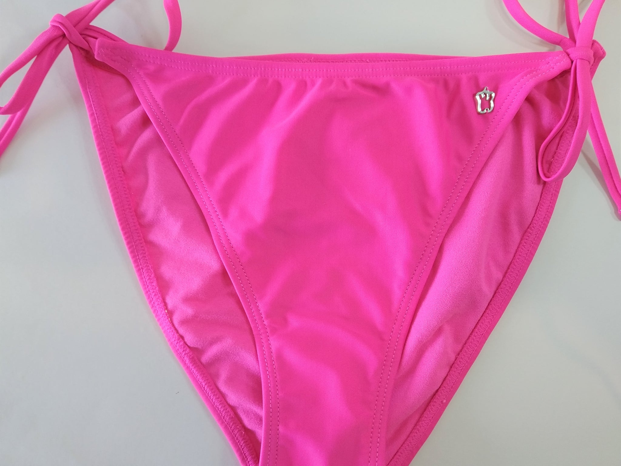 side tie bikini bottom,hot pink swimsuit bottom,culotte maillot de bain deux pieces rose fushia nouee cotes,bikini braga a nudo rosa