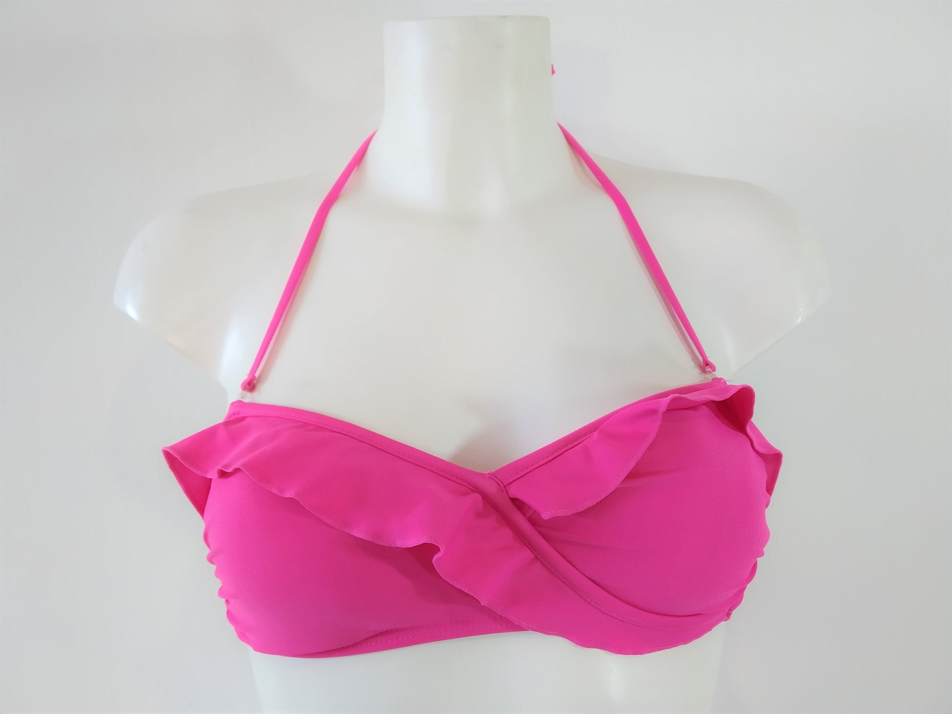 https://bikinn.com/pink sexy strapless bikini bra, bandeau,padded bandeau bra swimsuit,traje de baño bandeau rosa, bandeau bikini rose