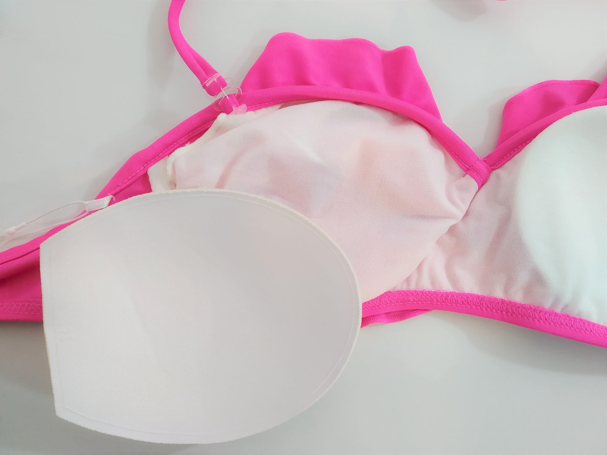 https://bikinn.com/pink sexy strapless bikini bra, bandeau,padded bandeau bra swimsuit,traje de baño bandeau rosa, bandeau bikini rose