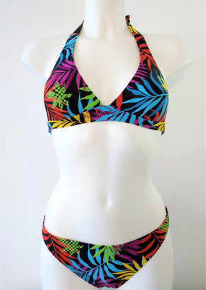 🌎bikinn-bikini triangle halter multicolor,maillot de bain triangle large multicolore 2 pièces,raje de baño triángulo multicolor 