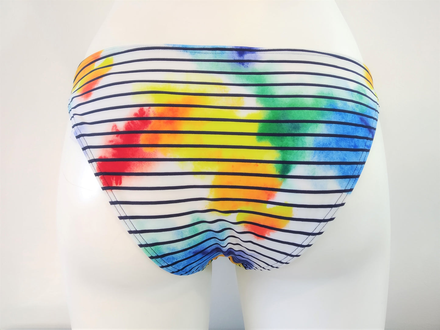 bikinn,classic multicolor bikini bottom,swimsuit panty, high leg bikini bottom, culotte de maillot de bain,traje de baño multicolor bragas ajuste normal