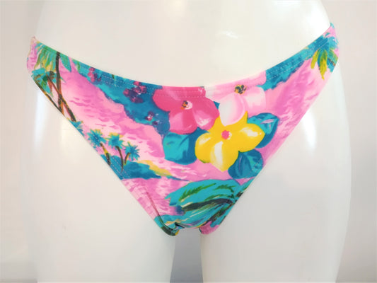 bikinn,classic multicolor bikini bottom,swimsuit panty, high leg bikini bottom, culotte de maillot de bain,traje de baño multicolor bragas ajuste normal