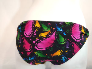 low cut swimsuit bottom colorful bikini panty,bas de maillot coupe basse culotte multicolor,traje de baño bragas colorido