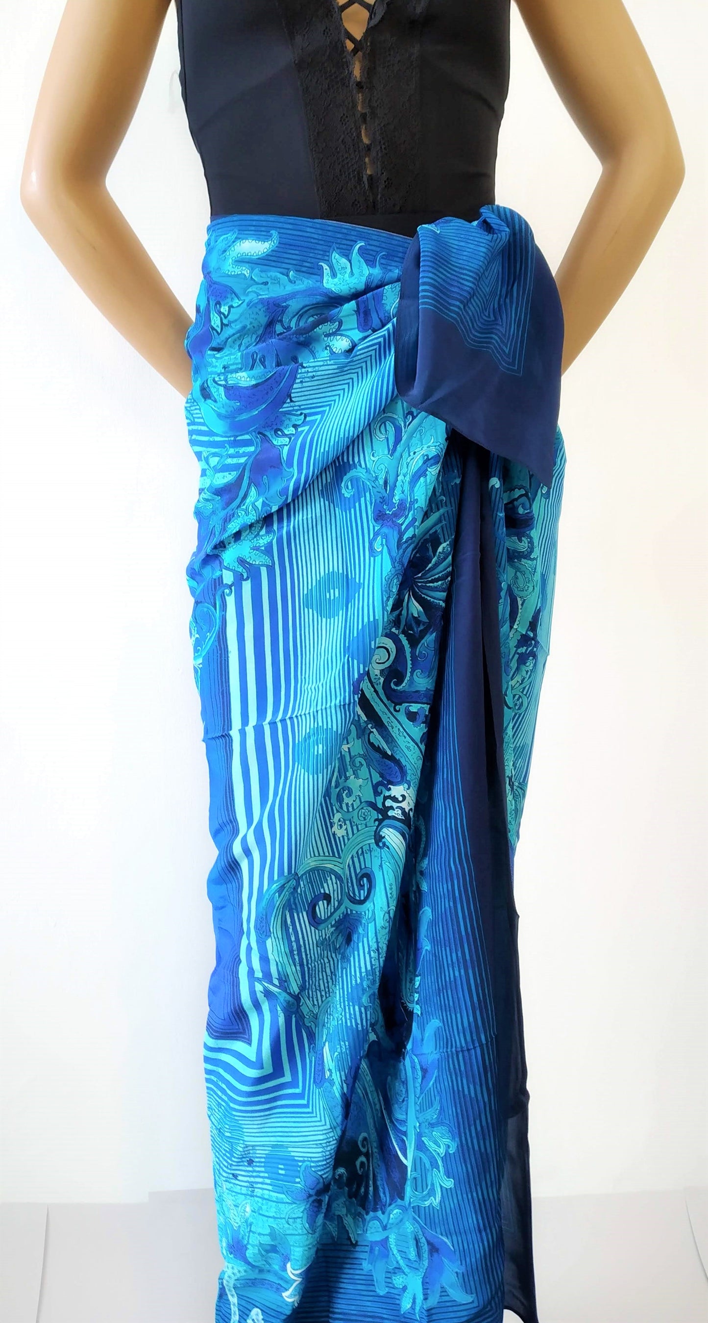 Chic maxi pareo blue