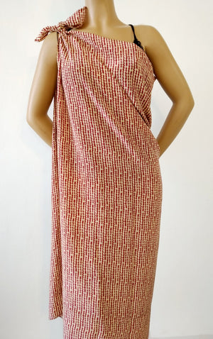 bikinn- maxi pareo silk fabric sarong elegant big size red and off white, grand pareo soie bordeaux beige plage ,playa maxi pareo en seda
