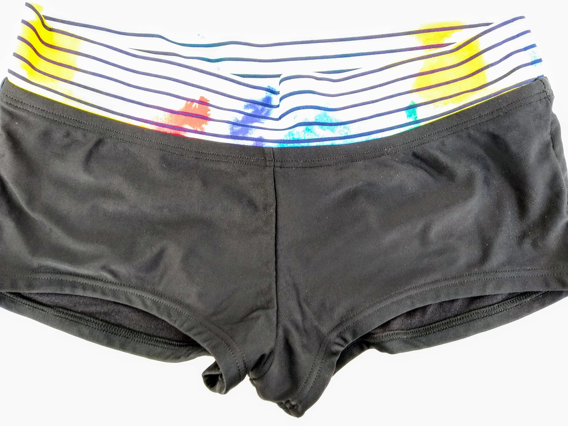 bikinn, black bikini short, swim short lycra, shorty noir, swimsuit short bottom shorty negro, traje de baño parte inferior corta,