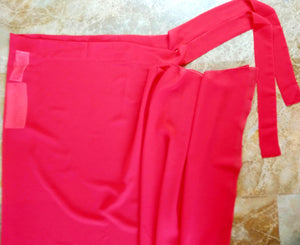 Red pareo skirt
