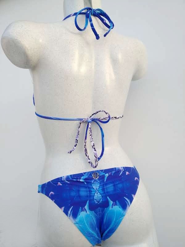 bikinn. outlet swimsuit store, bikini brazilian look sexy triangular padded blue color , traje de baño bikini acolchado azul con aspecto brasileño,maillot de bain bikini bleu legerement rembourrée look bresilien,синий купальник бикини, бразильская модель