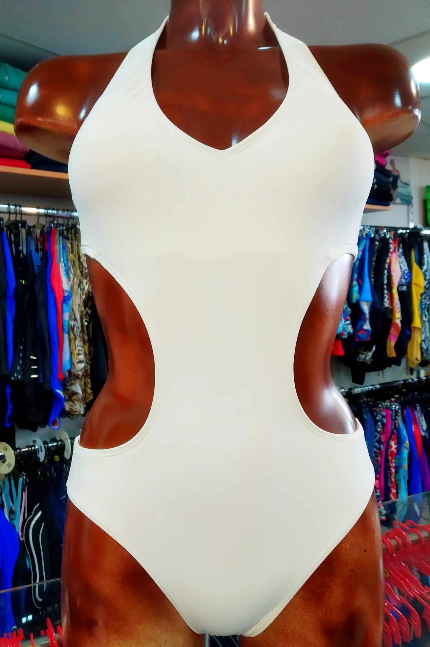 Lili loves white Sexy Monokini Swimsuit