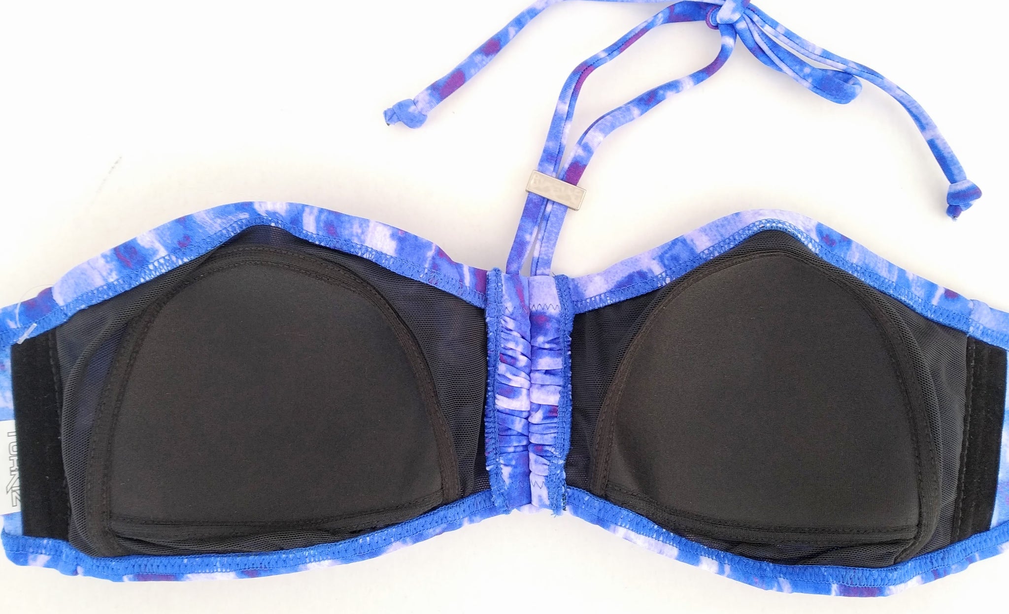 Back view of lightly padded strapless bikini bra. bikinn.com