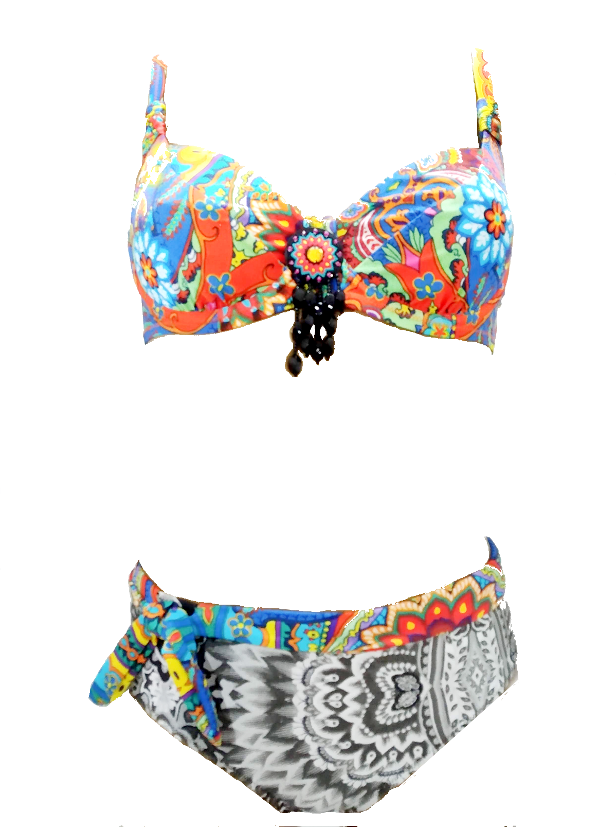 Carnaval print Underwire Classic Bikini Bra