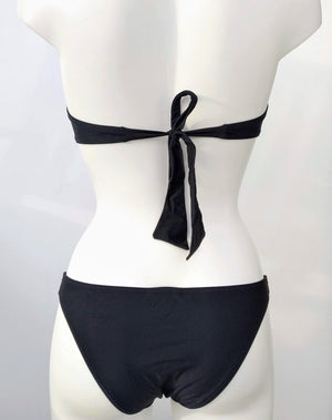 Back view of black bikini bandeau. bikinn.com