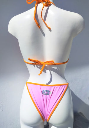 Vintage Basic Triangle Bikini, High-leg Bottom