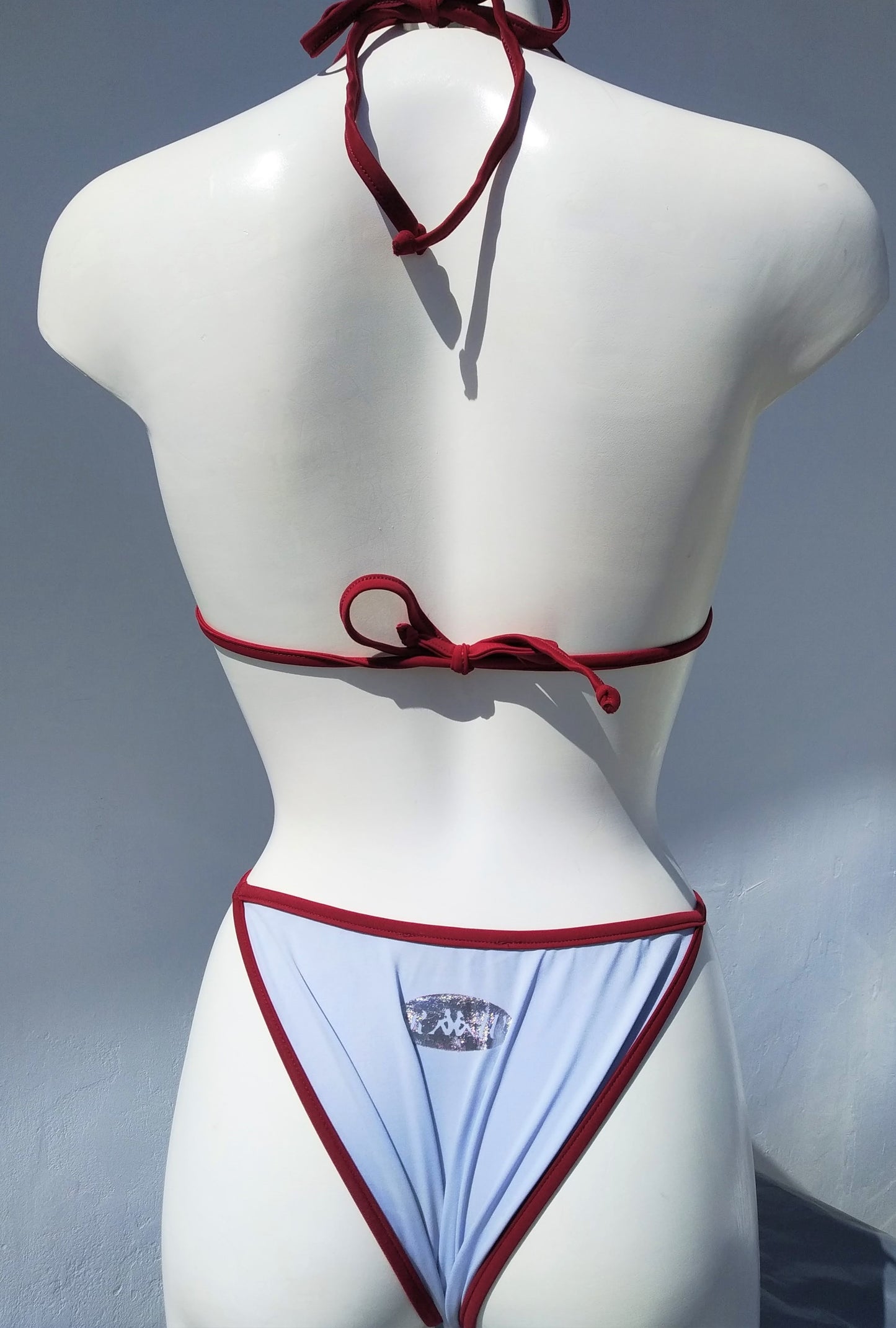 Vintage Basic Triangle Bikini, High-leg Bottom