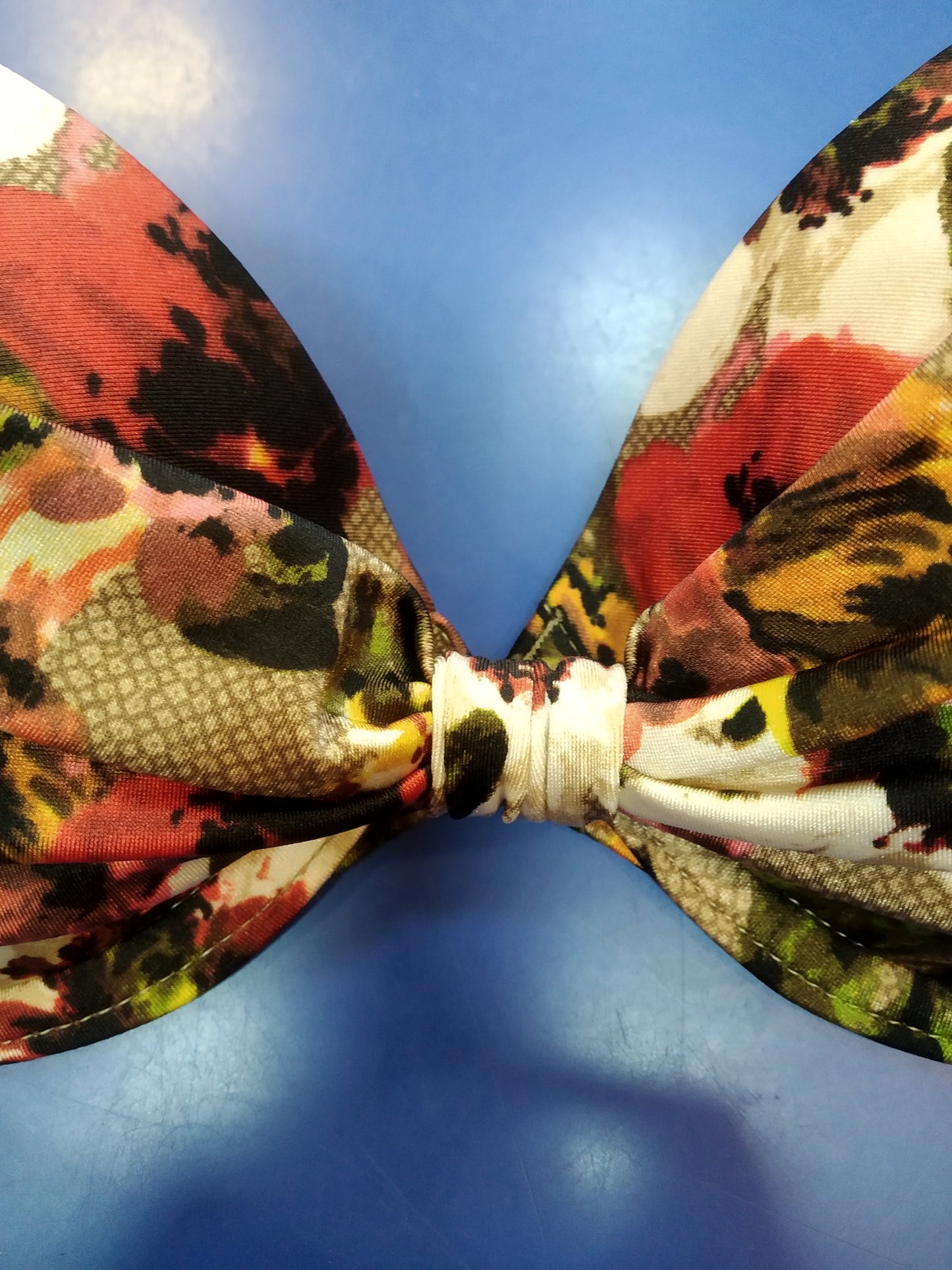 Forest flowers push-up bikini bra