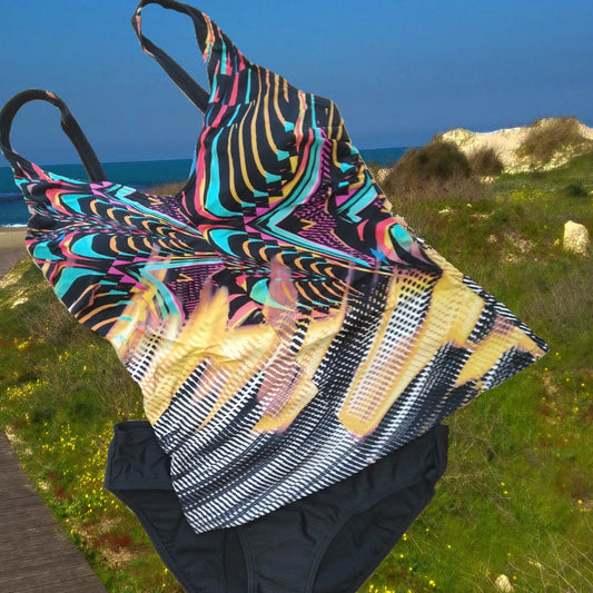 Tankini Multicolor Print