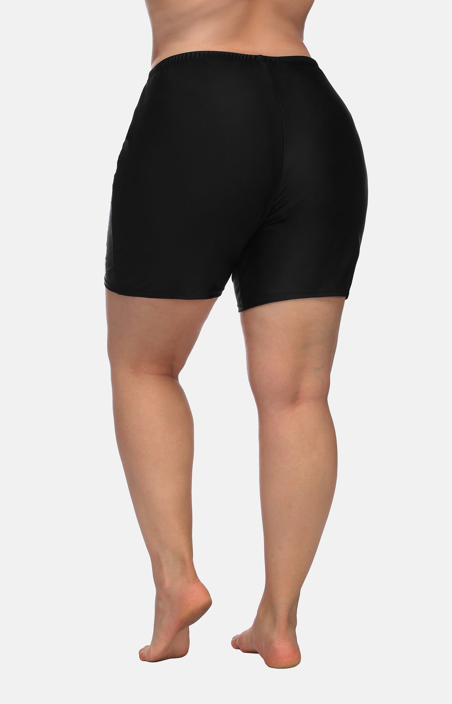 High Waist Plus Size Swimming Short Leggings