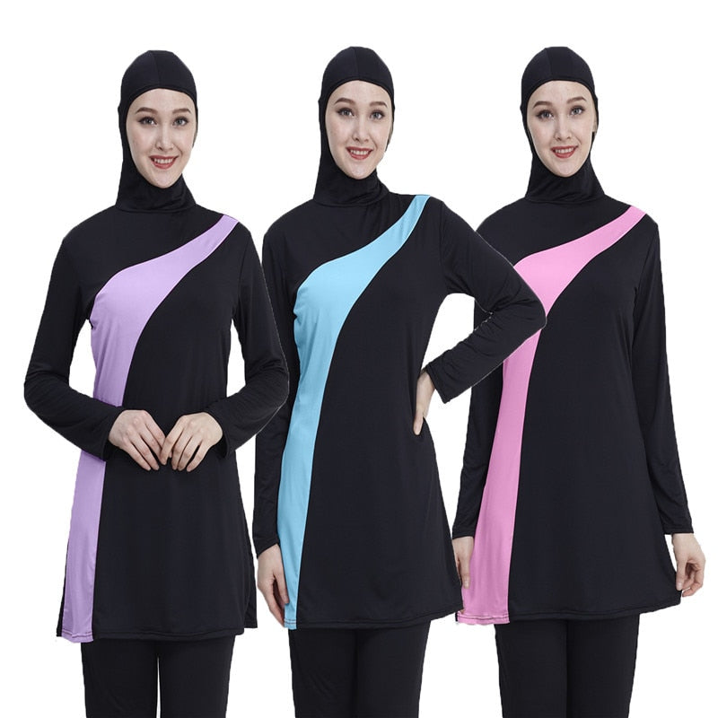 Long Sleeves Women swimsuit Burkini Swimwear