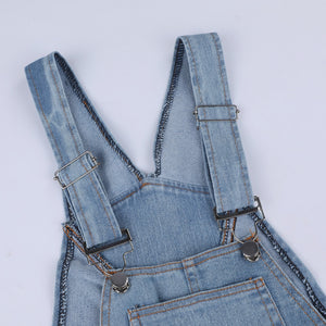 Women's Denim Overalls, overall jeans full length legs, adjustable-straps. bikinn.com