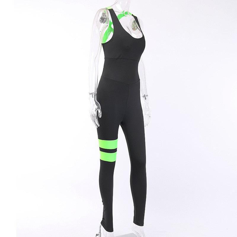 Women Jumpsuit Yoga Gym Sportswear One Piece  Fitness Women With Pad